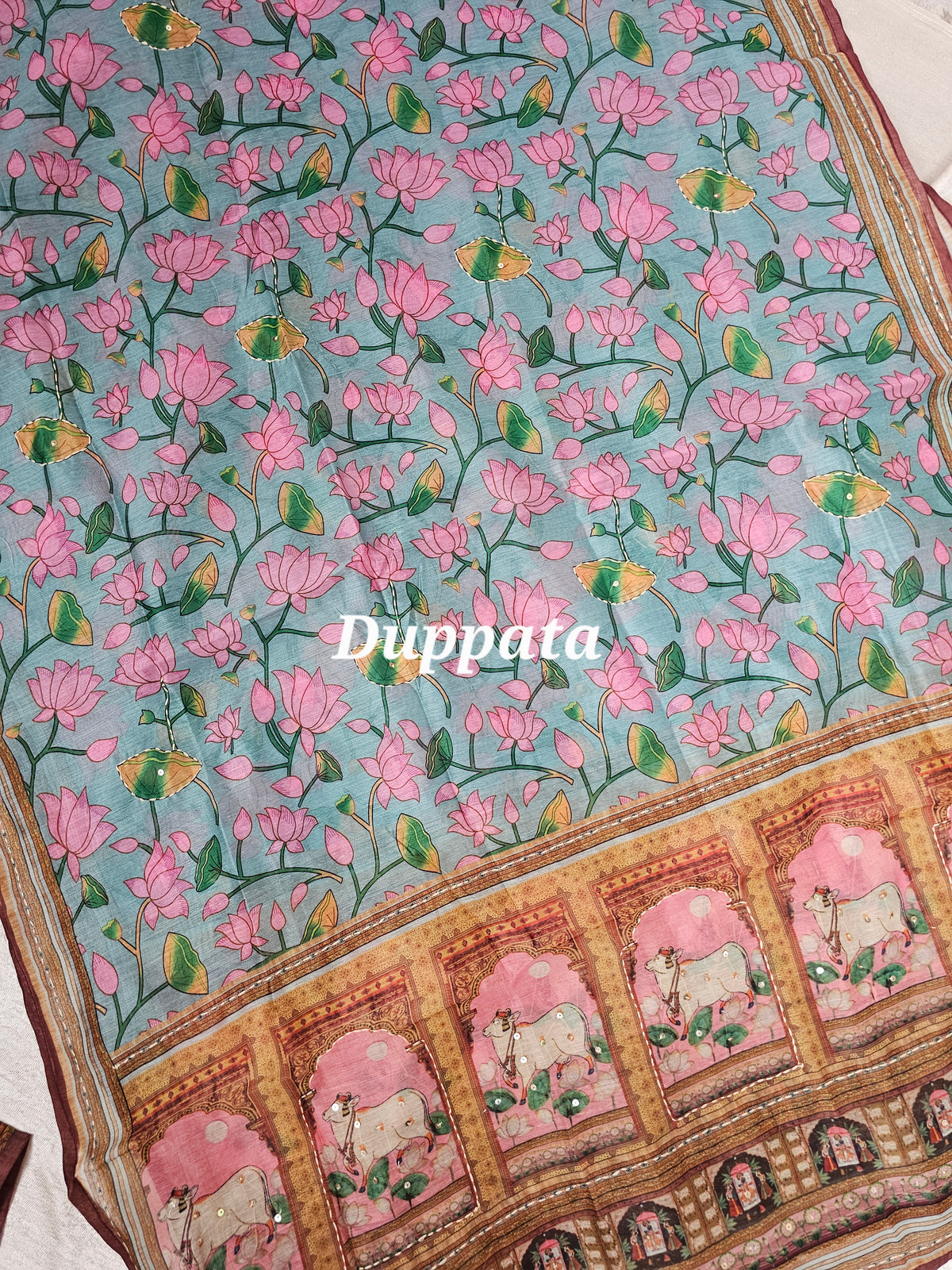 Chanderi Unstitched Salwar - Off-white