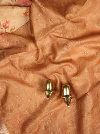 Soft Semi Tussar Kota Weaving  - Brown