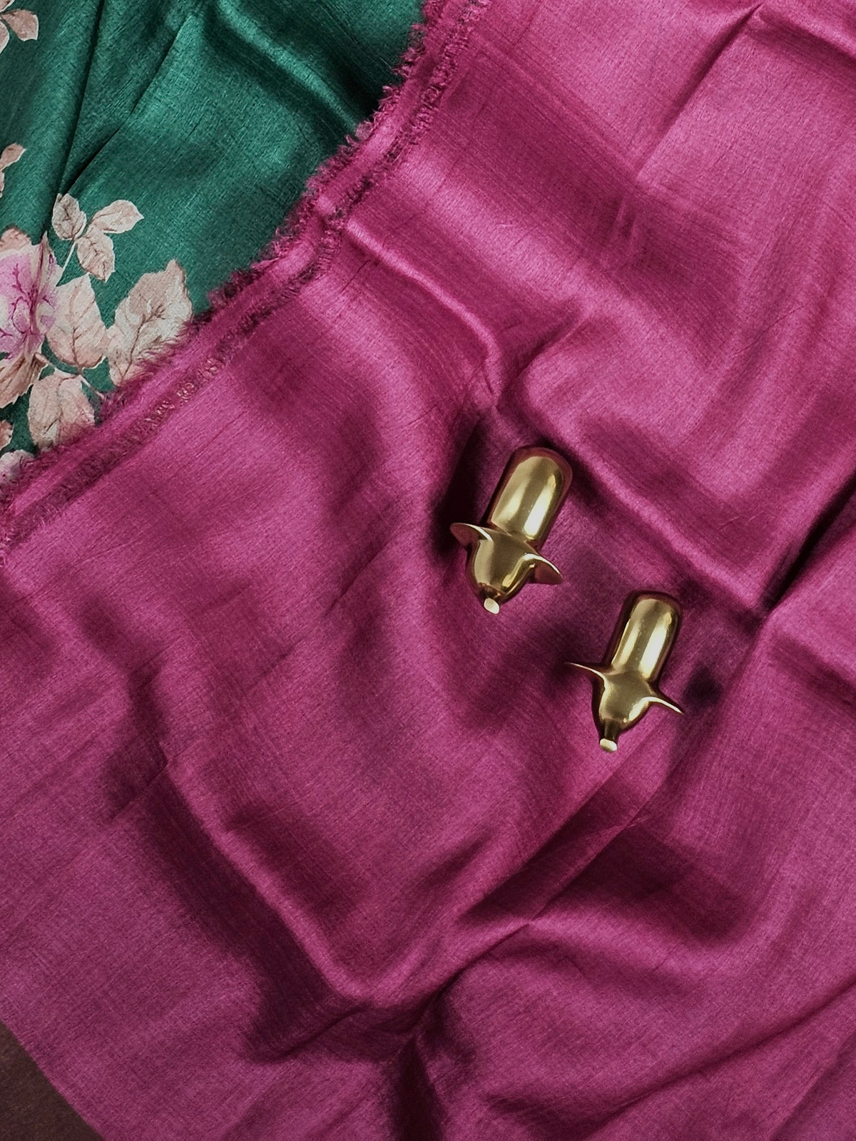 Pure Tussar Silk Saree with Zari Border -