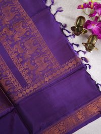 Chinnalampattu Border -Orange  with Purple