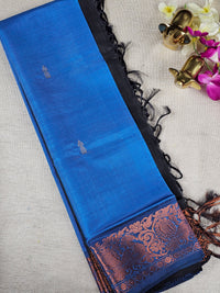 Chinnalampattu Border - Blue with Black