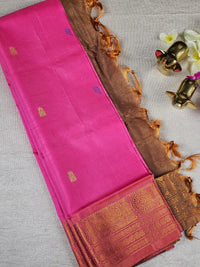 Chinnalampattu Border - Pink  with Brown