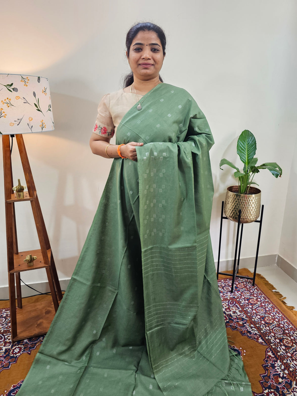 Bhagalpuri Fancy Sarees - Soft Sage Green