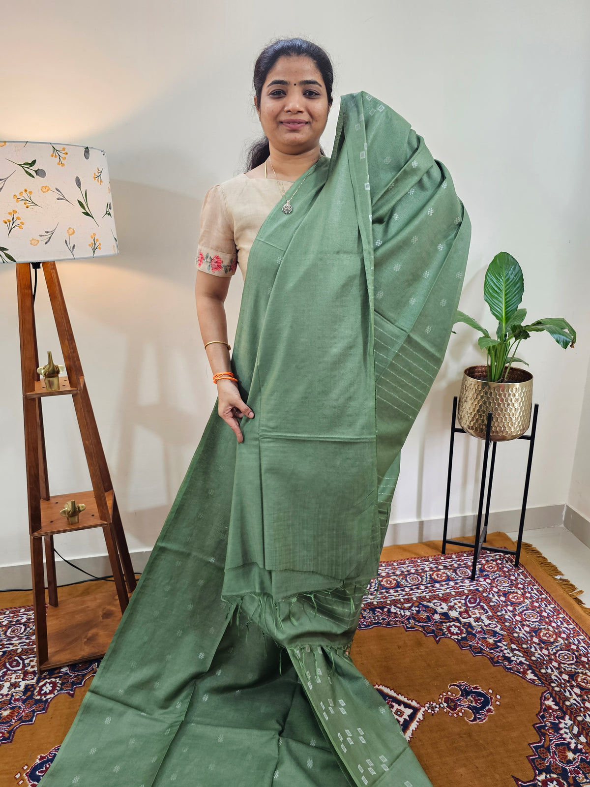Bhagalpuri Fancy Sarees - Soft Sage Green