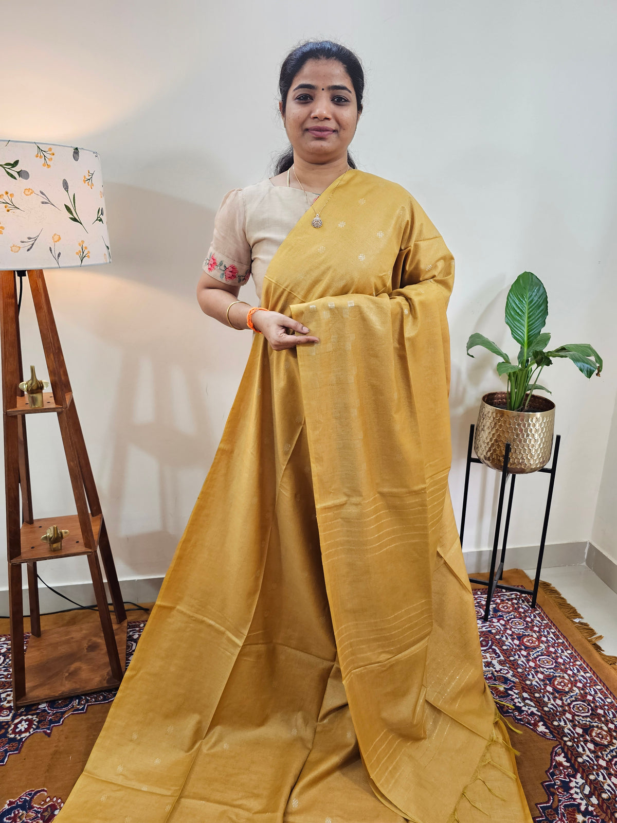 Bhagalpuri Fancy Sarees - Mustard Yellow