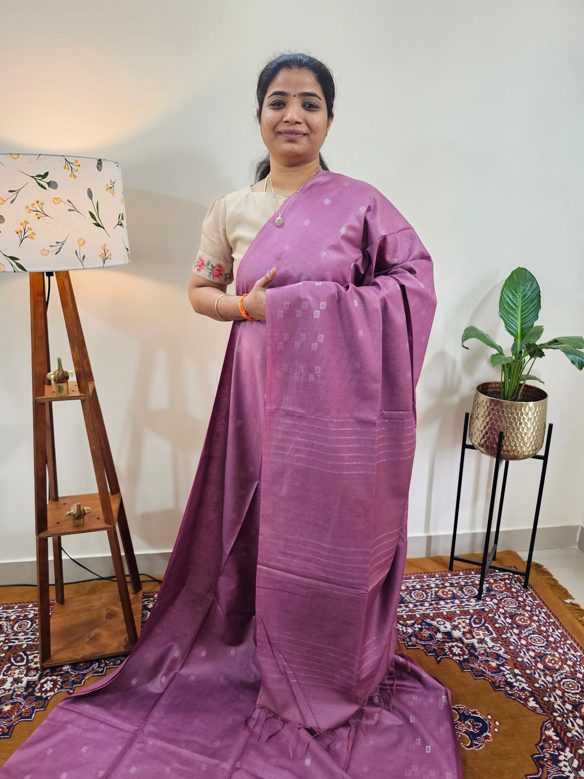 Bhagalpuri Fancy Sarees - Soft Magenta Pink