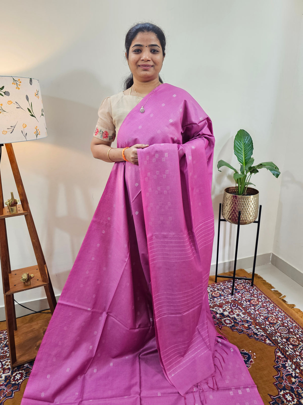 Bhagalpuri Fancy Sarees - Magenta Pink
