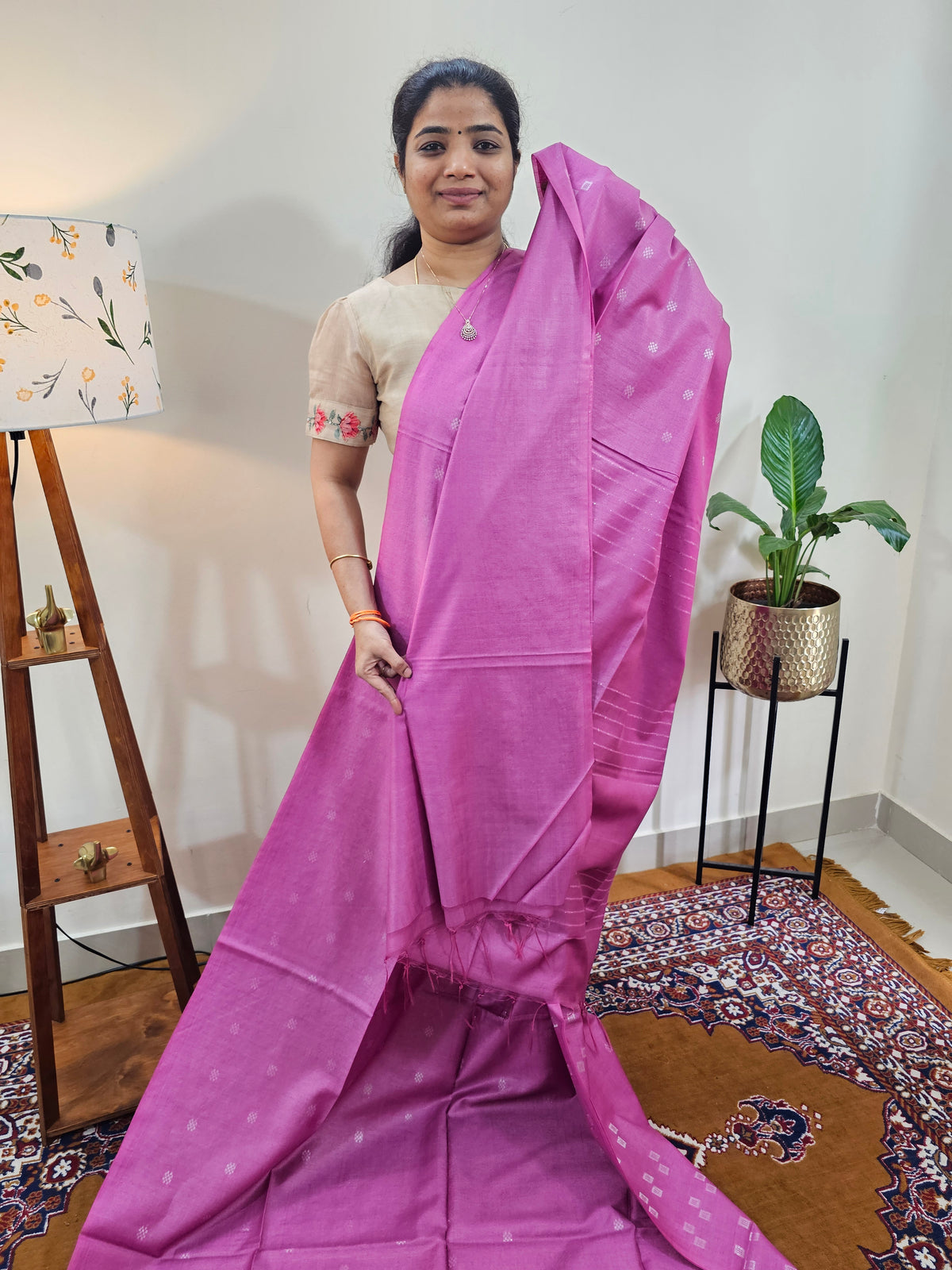 Bhagalpuri Fancy Sarees - Magenta Pink