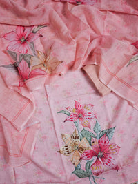 Linen Unstitched Salwar - Peachish Pink