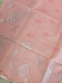 Premium Kota Designer Saree with Classy Patch Work - Peach