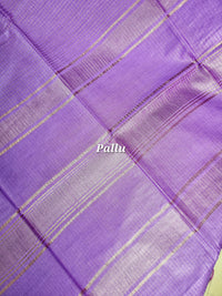 Pastel Bhagalpuri with Matching Blouse -  Purple