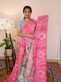 Bhagalpuri with Digital Prints - Pink