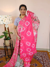 Bhagalpuri with Digital Prints - Pink