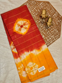 Madurai Sungadi Cotton Checks Saree - Red with Yellow