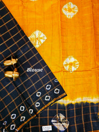 Madurai Sungadi Cotton Checks Saree - Sea Green with Blue
