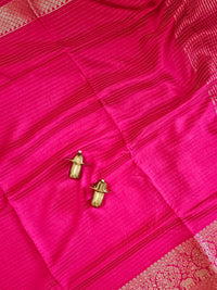 Semi Mysore Crepe Silk Saree - Pink