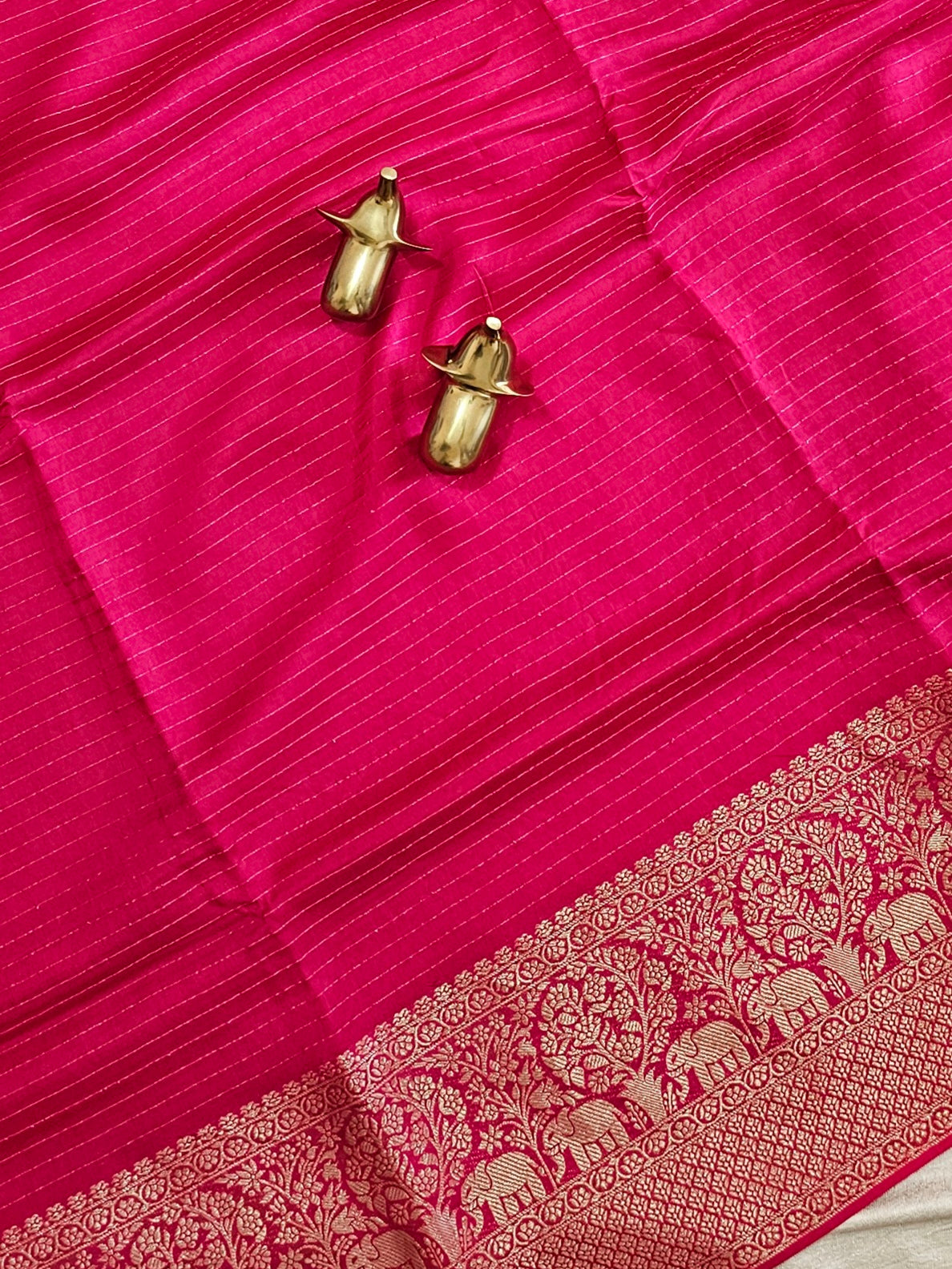 Semi Mysore Crepe Silk Saree - Pink