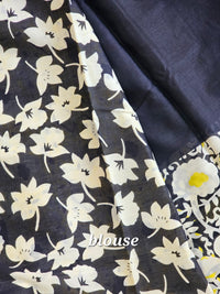 Mul Mul Cotton  - Black with Yellow