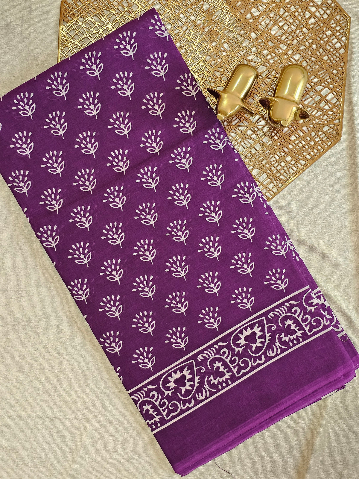 Mul Mul Cotton  - Purple