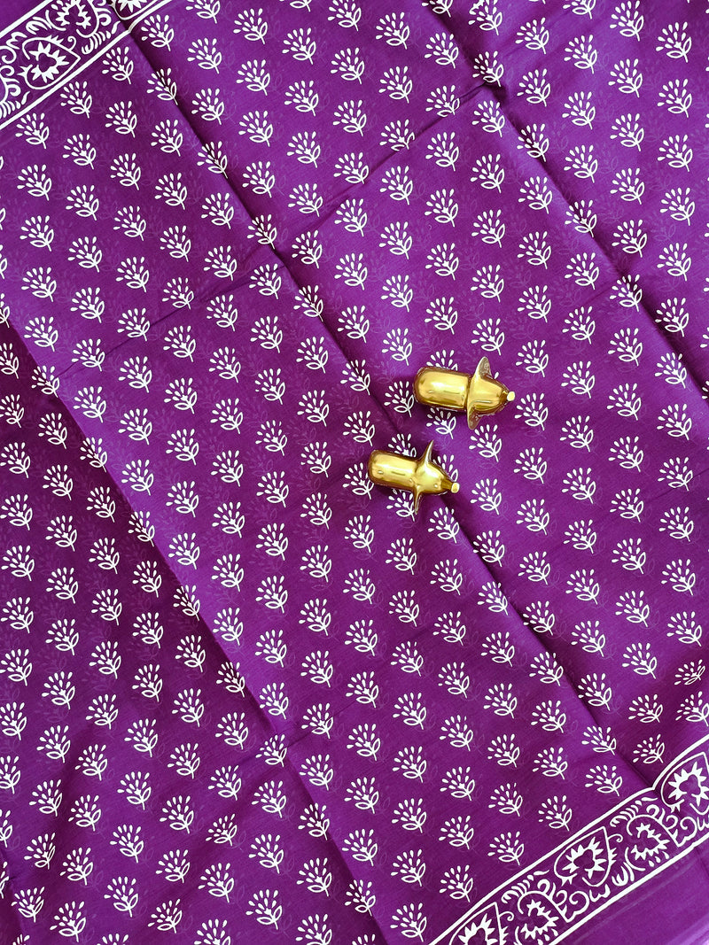 Mul Mul Cotton  - Purple