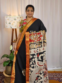 Chennuri Silk - Black With Red