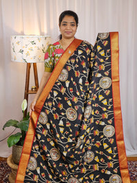 Chennuri Silk - Black With Red