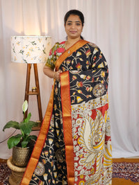 Chennuri Silk - Black With Red
