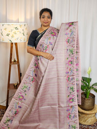 𝐏𝐫𝐞𝐛𝐨𝐨𝐤𝐢𝐧𝐠 𝐀𝐯𝐚𝐢𝐥𝐚𝐛𝐥𝐞 - 𝟐𝟎 𝐃𝐚𝐲𝐬 𝐃𝐢𝐬𝐩𝐚𝐭𝐜𝐡𝐢𝐧𝐠 𝐓𝐢𝐦𝐞 Semi Tussar Checks Weaving Saree - Onion Pink