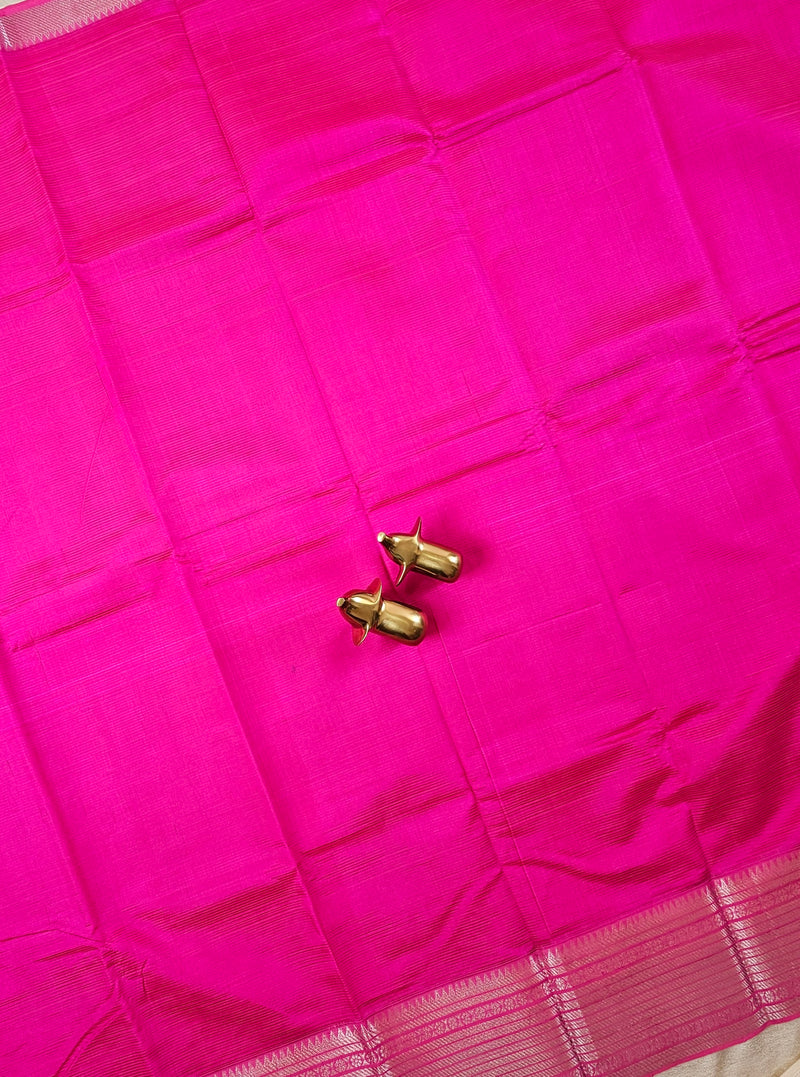 Handwoven Mangalagiri Pattu Saree - Pink