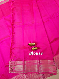 Handwoven Mangalagiri Pattu Saree - Pink