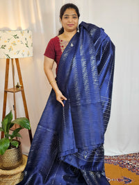 Semi Raw Silk - Blue