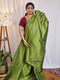 Semi Raw Silk - Green