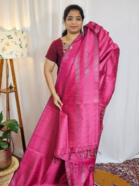 Semi Raw Silk - Pink