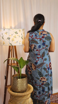 Rayon Kurti 2Pcs Sets - Demin Blue