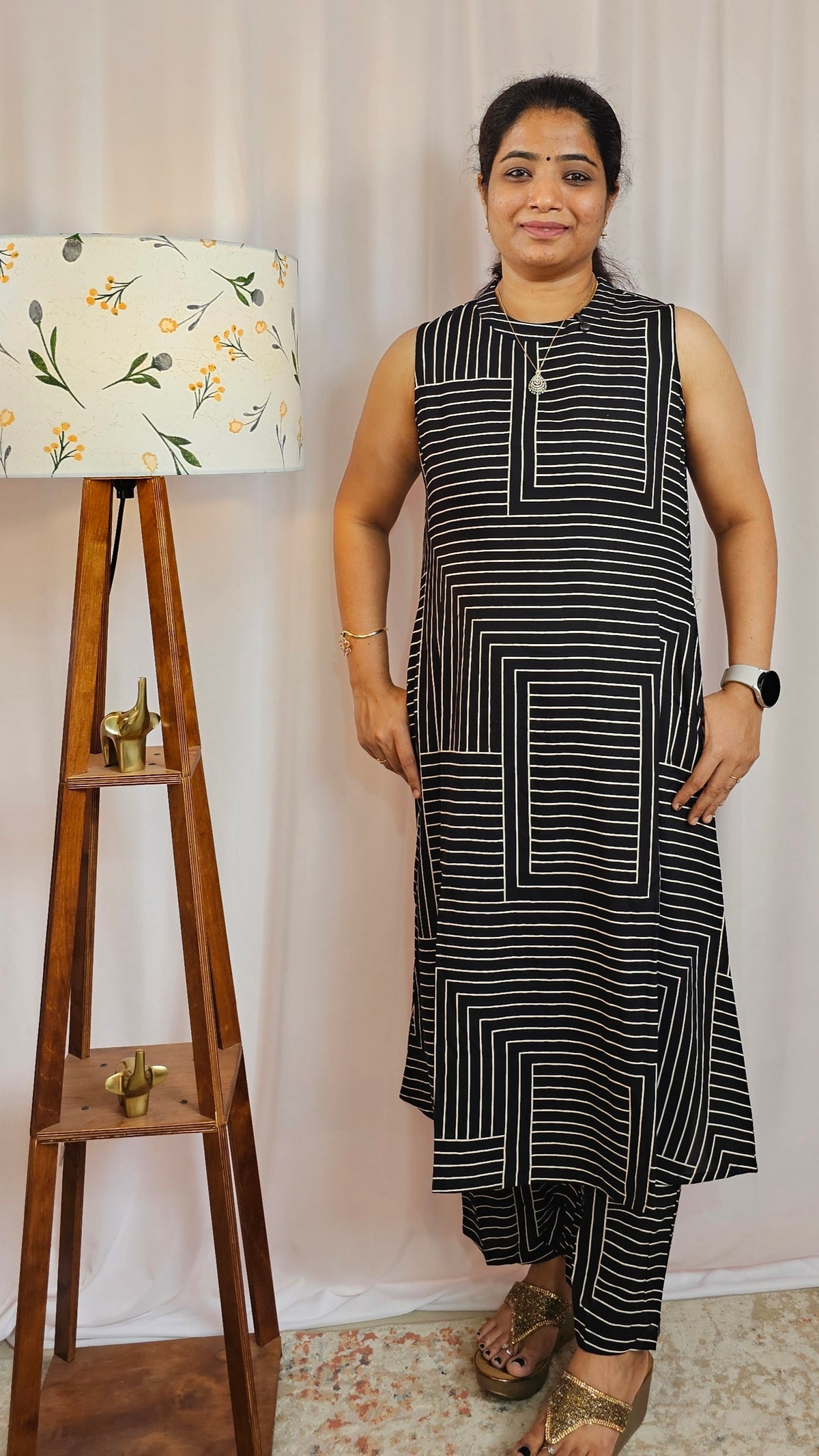 Rayon Co-ord Set - Black