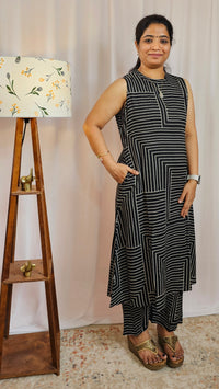 Rayon Co-ord Set - Black
