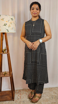 Rayon Co-ord Set - Black