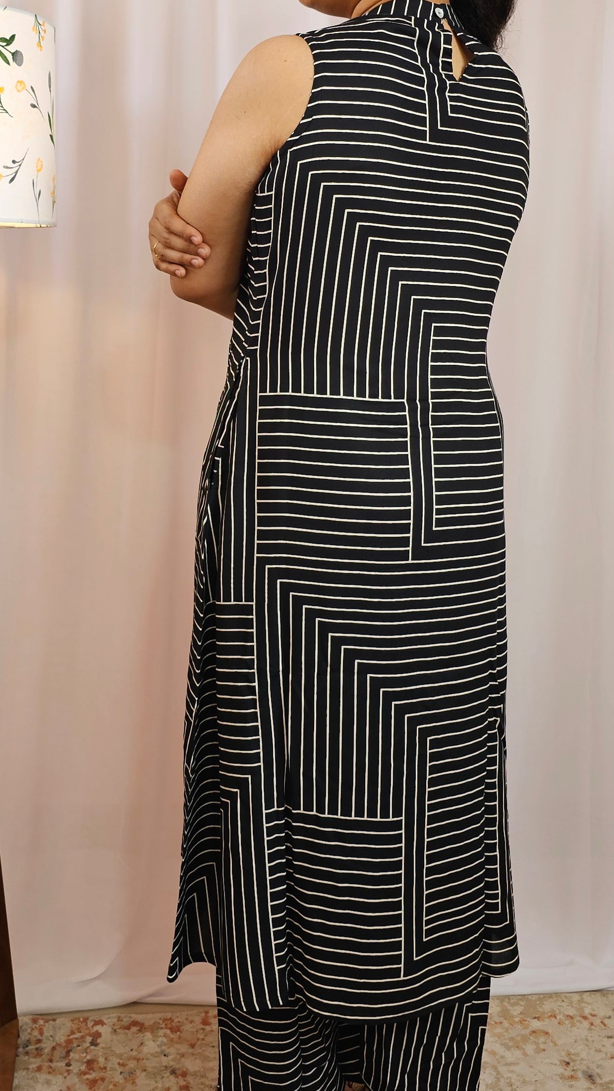 Rayon Co-ord Set - Black