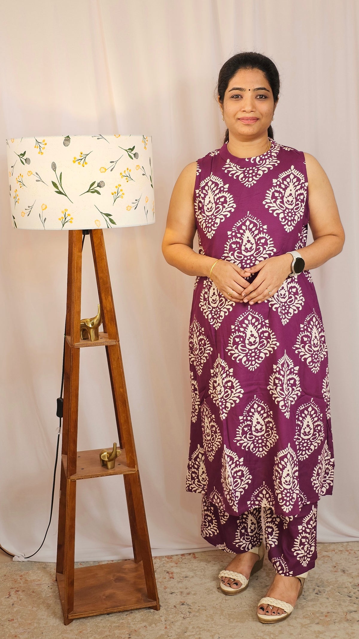 Rayon Co-ord Set - Wine