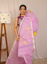 Semi Tussar Kota with Hand Painted Saree - Lilca