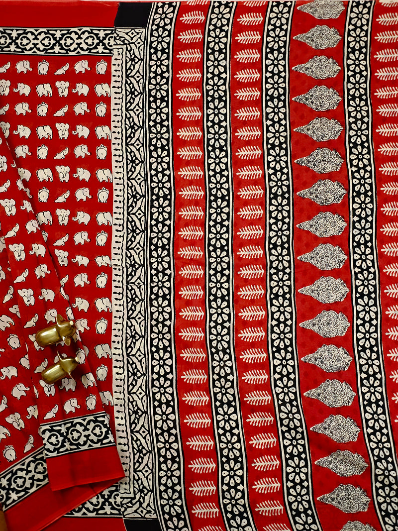 Mul Mul Cotton  - Red