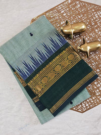 Chettinad Cotton Saree - Pastel Green