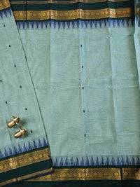 Chettinad Cotton Saree - Pastel Green