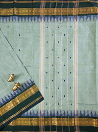 Chettinad Cotton Saree - Pastel Green
