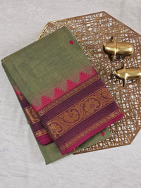 Chettinad Cotton Saree - Green