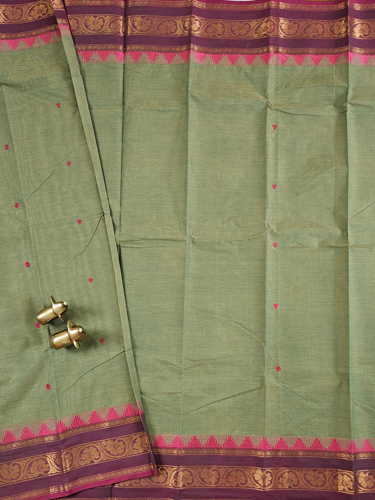 Chettinad Cotton Saree - Green