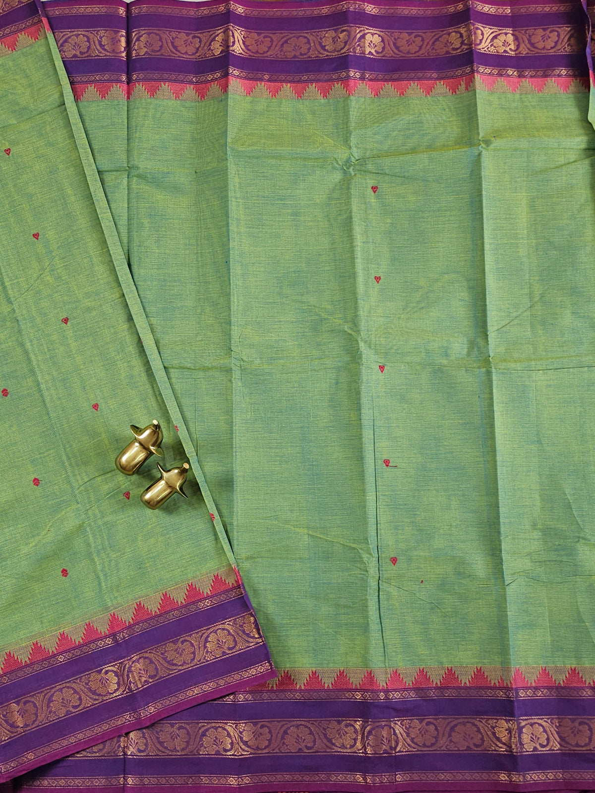 Chettinad Cotton Saree - Green