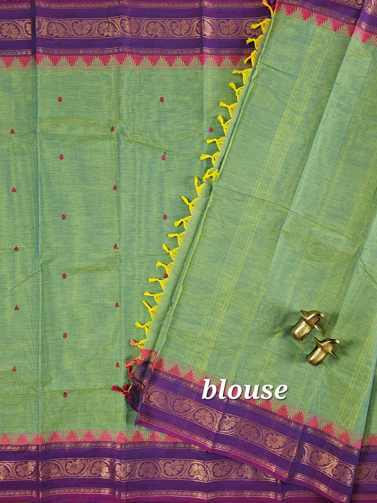 Chettinad Cotton Saree - Green