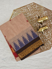 Chettinad Cotton Saree - Beige