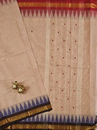 Chettinad Cotton Saree - Beige